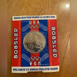 NWT Vintage US Olympic Team Limited Edition General Mills Coin 🪙 1998 Bobsled
